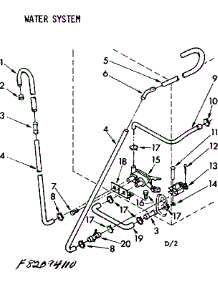 Water System Suds Only parts for Kenmore Washer 110.82094410 (11082094410, 110 82094410) from AppliancePartsPros.com