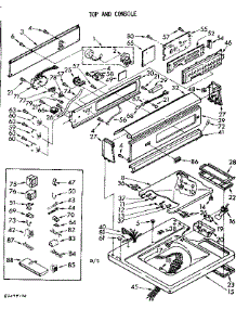 Top And Console Parts parts for Kenmore Washer 110.82094800 (11082094800, 110 82094800) from AppliancePartsPros.com