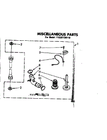 Miscellaneous Parts parts for Kenmore Washer 110.82120110 (11082120110, 110 82120110) from AppliancePartsPros.com