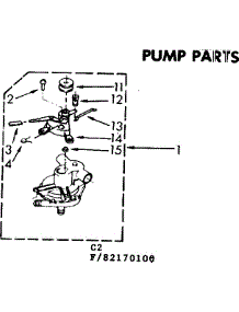 Pump Parts parts for Kenmore Washer 110.82170600 (11082170600, 110 82170600) from AppliancePartsPros.com