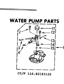 Water Pump Parts parts for Kenmore Washer 110.82183420 (11082183420, 110 82183420) from AppliancePartsPros.com