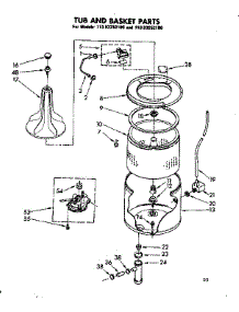 Tub And Basket Parts parts for Kenmore Washer 110.82252100 (11082252100, 110 82252100) from AppliancePartsPros.com