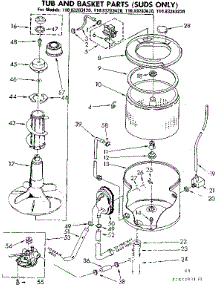Tub And Basket Parts Suds Only parts for Kenmore Washer 110.82283120 (11082283120, 110 82283120) from AppliancePartsPros.com