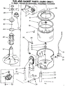 Tub And Basket Parts Suds Only parts for Kenmore Washer 110.82283130 (11082283130, 110 82283130) from AppliancePartsPros.com