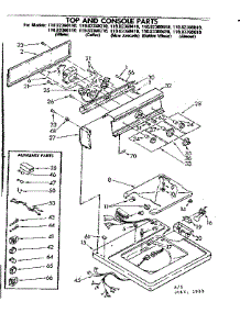 Top And Console Parts parts for Kenmore Washer 110.82360610 (11082360610, 110 82360610) from AppliancePartsPros.com