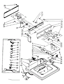 Top And Console Parts parts for Kenmore Washer 110.82370130 (11082370130, 110 82370130) from AppliancePartsPros.com