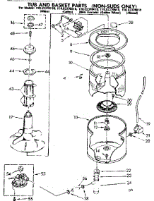 Tub And Basket Parts Non-Suds Only parts for Kenmore Washer 110.82370610 (11082370610, 110 82370610) from AppliancePartsPros.com