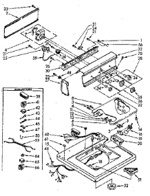 Top And Console Parts parts for Kenmore Washer 110.82383110 (11082383110, 110 82383110) from AppliancePartsPros.com