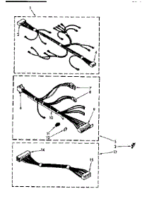 Wiring Harness parts for Kenmore Washer 110.82403100 (11082403100, 110 82403100) from AppliancePartsPros.com