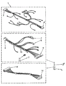 Wiring Harness parts for Kenmore Washer 110.82405130 (11082405130, 110 82405130) from AppliancePartsPros.com