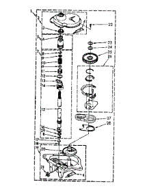 Gearcase Parts parts for Kenmore Washer 110.82405800 (11082405800, 110 82405800) from AppliancePartsPros.com