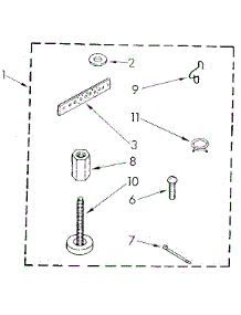Miscellaneous parts for Kenmore Washer 110.82427130 (11082427130, 110 82427130) from AppliancePartsPros.com