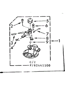 Water Pump Parts parts for Kenmore Washer 110.82441300 (11082441300, 110 82441300) from AppliancePartsPros.com