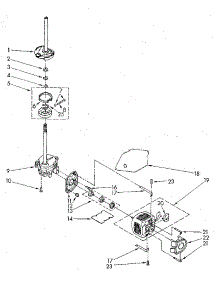 Brake, Clutch, Gearcase, Motor And Pump parts for Kenmore Washer 110.82467820 (11082467820, 110 82467820) from AppliancePartsPros.com