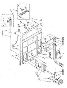 Rear Panel parts for Kenmore Washer 110.82467820 (11082467820, 110 82467820) from AppliancePartsPros.com