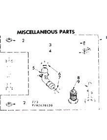 Miscellaneous Parts parts for Kenmore Washer 110.82470120 (11082470120, 110 82470120) from AppliancePartsPros.com