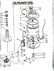 Tub And Basket Parts parts for Kenmore Washer 110.82470200 (11082470200, 110 82470200) from AppliancePartsPros.com