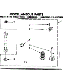 Miscellaneous Parts parts for Kenmore Washer 110.82470400 (11082470400, 110 82470400) from AppliancePartsPros.com