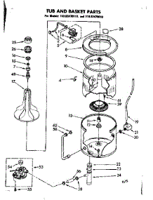 Tub And Basket Parts parts for Kenmore Washer 110.82470410 (11082470410, 110 82470410) from AppliancePartsPros.com