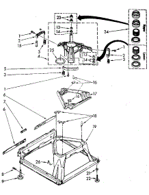 Machine Base parts for Kenmore Washer 110.82477800 (11082477800, 110 82477800) from AppliancePartsPros.com