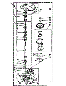 Gearcase Parts parts for Kenmore Washer 110.82670600 (11082670600, 110 82670600) from AppliancePartsPros.com