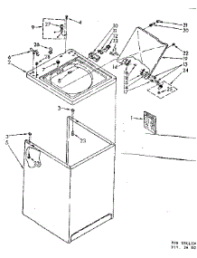 Top And Cabinet Parts parts for Kenmore Washer 110.82682610 (11082682610, 110 82682610) from AppliancePartsPros.com