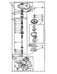 Gearcase Parts parts for Kenmore Washer 110.82682620 (11082682620, 110 82682620) from AppliancePartsPros.com