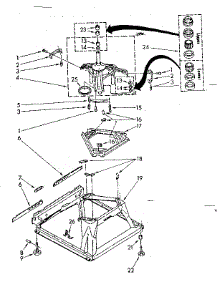 Machine Base Parts parts for Kenmore Washer 110.82692340 (11082692340, 110 82692340) from AppliancePartsPros.com