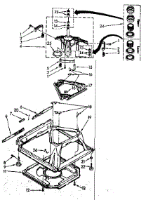 Machine Base Parts parts for Kenmore Washer 110.82791800 (11082791800, 110 82791800) from AppliancePartsPros.com