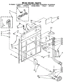 Rear Panel parts for Kenmore Washer 110.82870330 (11082870330, 110 82870330) from AppliancePartsPros.com
