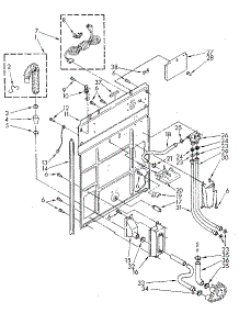 Rear Panel parts for Kenmore Washer 110.82870610 (11082870610, 110 82870610) from AppliancePartsPros.com