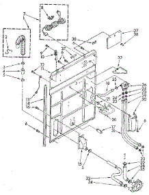 Rear Panel parts for Kenmore Washer 110.82870720 (11082870720, 110 82870720) from AppliancePartsPros.com