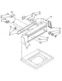 Console parts for Kenmore Washer 110.82870720 (11082870720, 110 82870720) from AppliancePartsPros.com