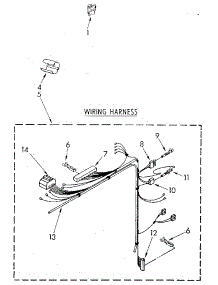 Wiring Harness parts for Kenmore Washer 110.82872610 (11082872610, 110 82872610) from AppliancePartsPros.com