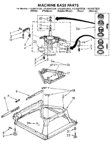 Machine Base parts for Kenmore Washer 110.82872730 (11082872730, 110 82872730) from AppliancePartsPros.com
