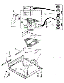 Machine Base parts for Kenmore Washer 110.82873120 (11082873120, 110 82873120) from AppliancePartsPros.com