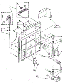 Rear Panel parts for Kenmore Washer 110.82874720 (11082874720, 110 82874720) from AppliancePartsPros.com