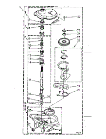 Gearcase Parts parts for Kenmore Washer 110.82882300 (11082882300, 110 82882300) from AppliancePartsPros.com