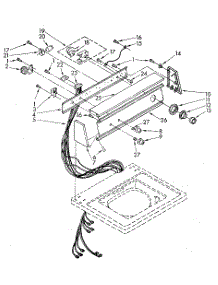 Console Panel parts for Kenmore Washer 110.82980100 (11082980100, 110 82980100) from AppliancePartsPros.com