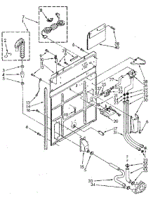 Rear Panel parts for Kenmore Washer 110.82982810 (11082982810, 110 82982810) from AppliancePartsPros.com