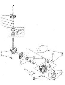 Brake, Clutch, Gearcase, Motor And Pump parts for Kenmore Washer 110.82982810 (11082982810, 110 82982810) from AppliancePartsPros.com