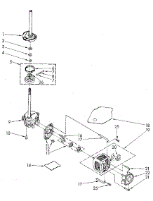 Brake, Clutch, Gearcase, Motor And Pump parts for Kenmore Washer 110.82983110 (11082983110, 110 82983110) from AppliancePartsPros.com