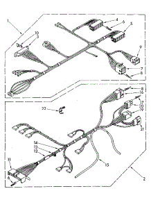 Wiring Harness parts for Kenmore Washer 110.82992300 (11082992300, 110 82992300) from AppliancePartsPros.com