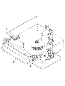 Bleach, Detergent And Rinse Dispenser parts for Kenmore Washer 110.82993100 (11082993100, 110 82993100) from AppliancePartsPros.com