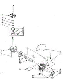 Brake, Clutch, Gearcase, Motor And Pump parts for Kenmore Washer 110.82993310 (11082993310, 110 82993310) from AppliancePartsPros.com