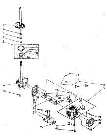 Brake, Clutch, Gearcase, Motor And Pump parts for Kenmore Washer 110.82994100 (11082994100, 110 82994100) from AppliancePartsPros.com