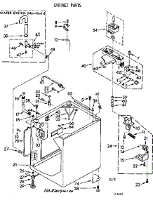 Cabinet Parts parts for Kenmore Washer 110.83094200 (11083094200, 110 83094200) from AppliancePartsPros.com