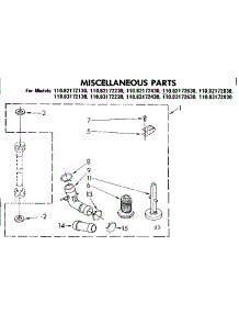 Top And Console Parts parts for Kenmore Washer 110.83172230 (11083172230, 110 83172230) from AppliancePartsPros.com
