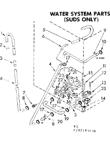 Water System Parts Suds Only parts for Kenmore Washer 110.83183130 (11083183130, 110 83183130) from AppliancePartsPros.com