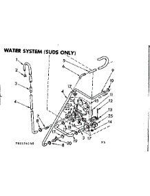 Water System Suds Only parts for Kenmore Washer 110.83194640 (11083194640, 110 83194640) from AppliancePartsPros.com